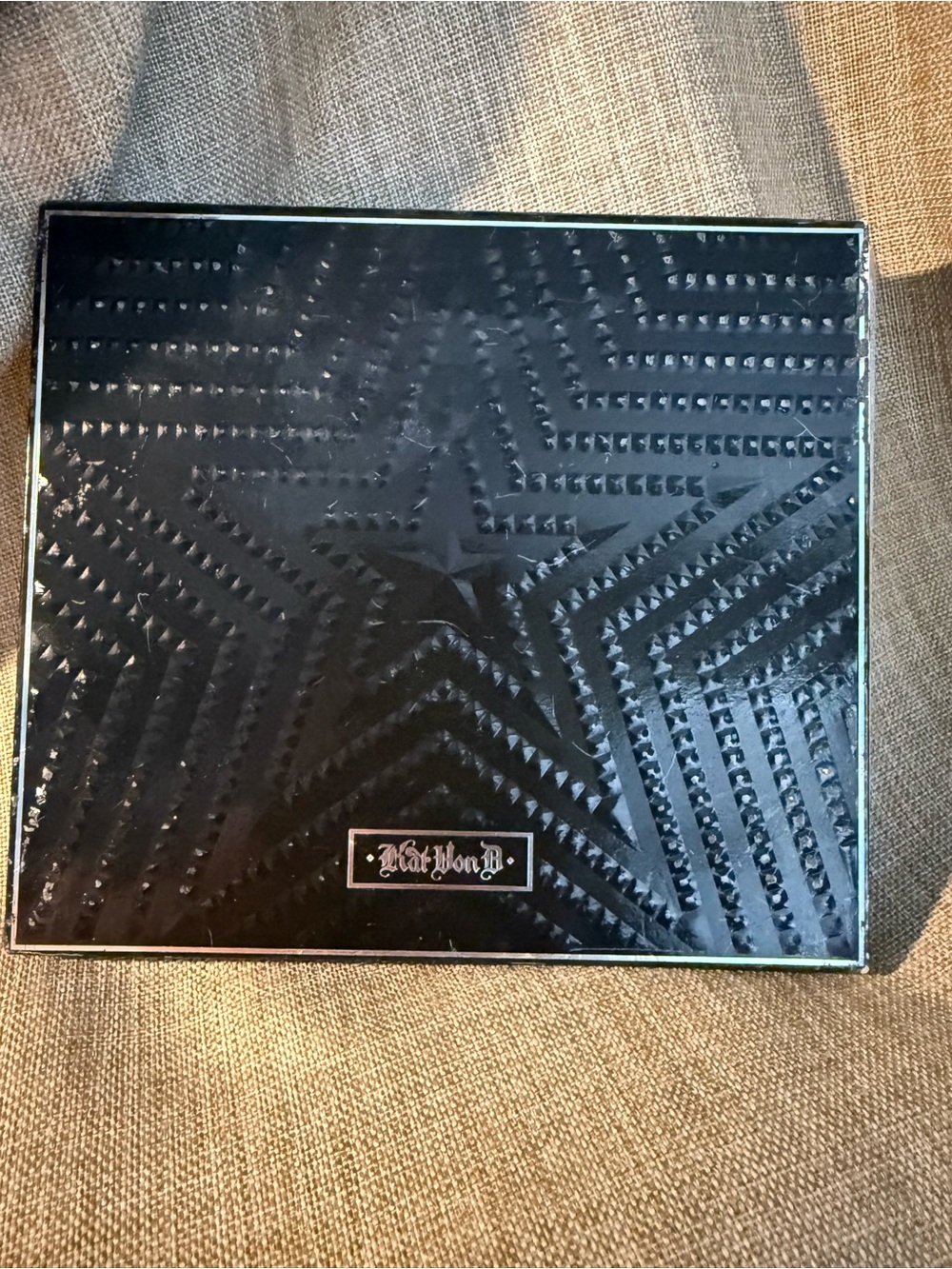 Kat Von D Black Textured Star Makeup Palette with Metallic Trim